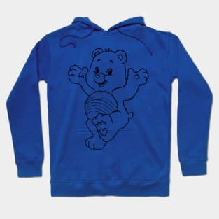 The bear swings its legs Hoodie